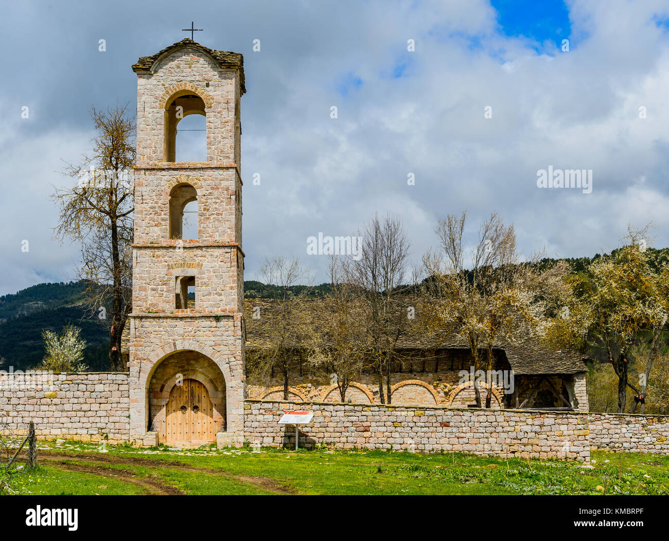 Iglesia de S. Atanasio Moscopole, Albania Foto de stock
