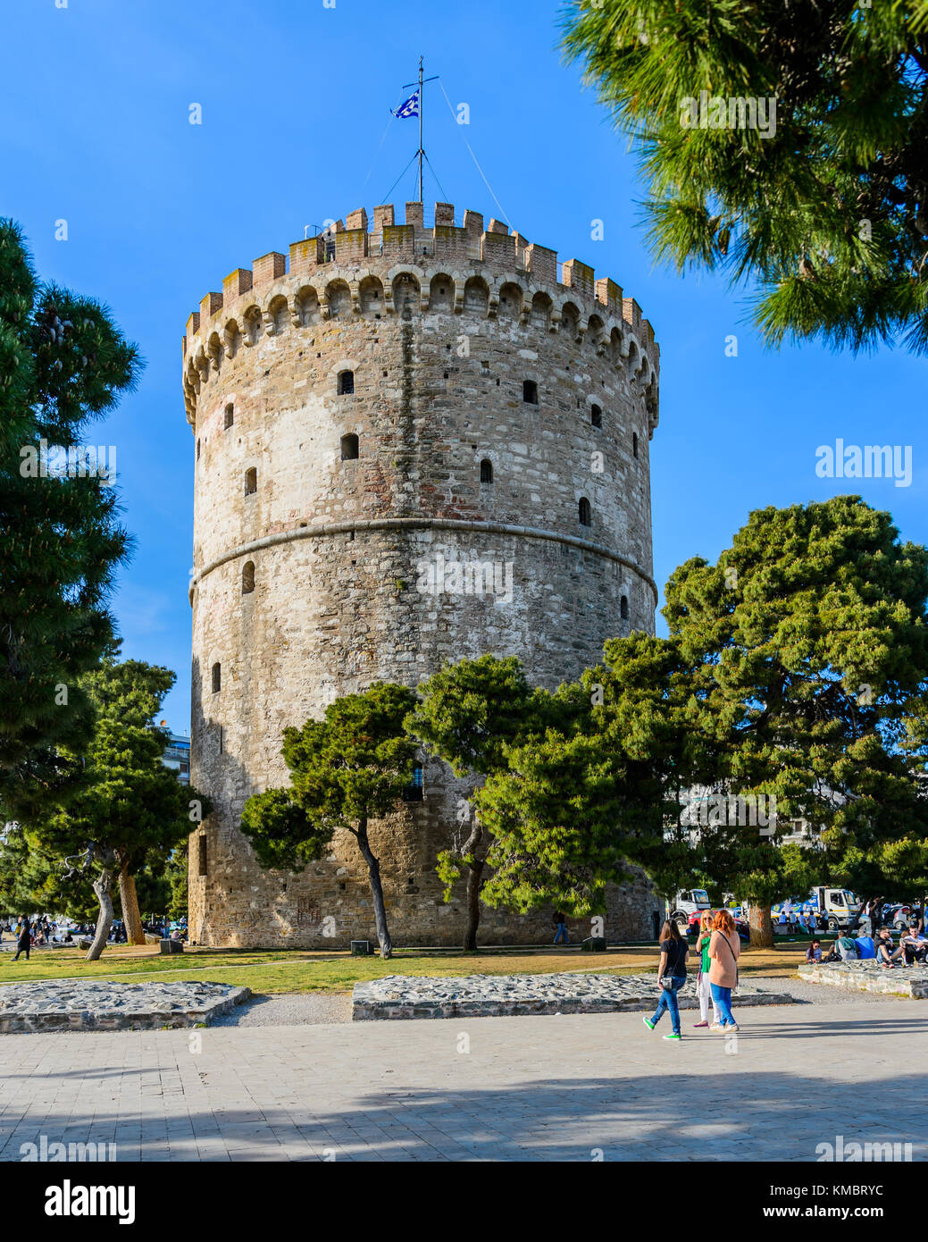 La torre blanca de Tesalónica, Grecia Foto de stock