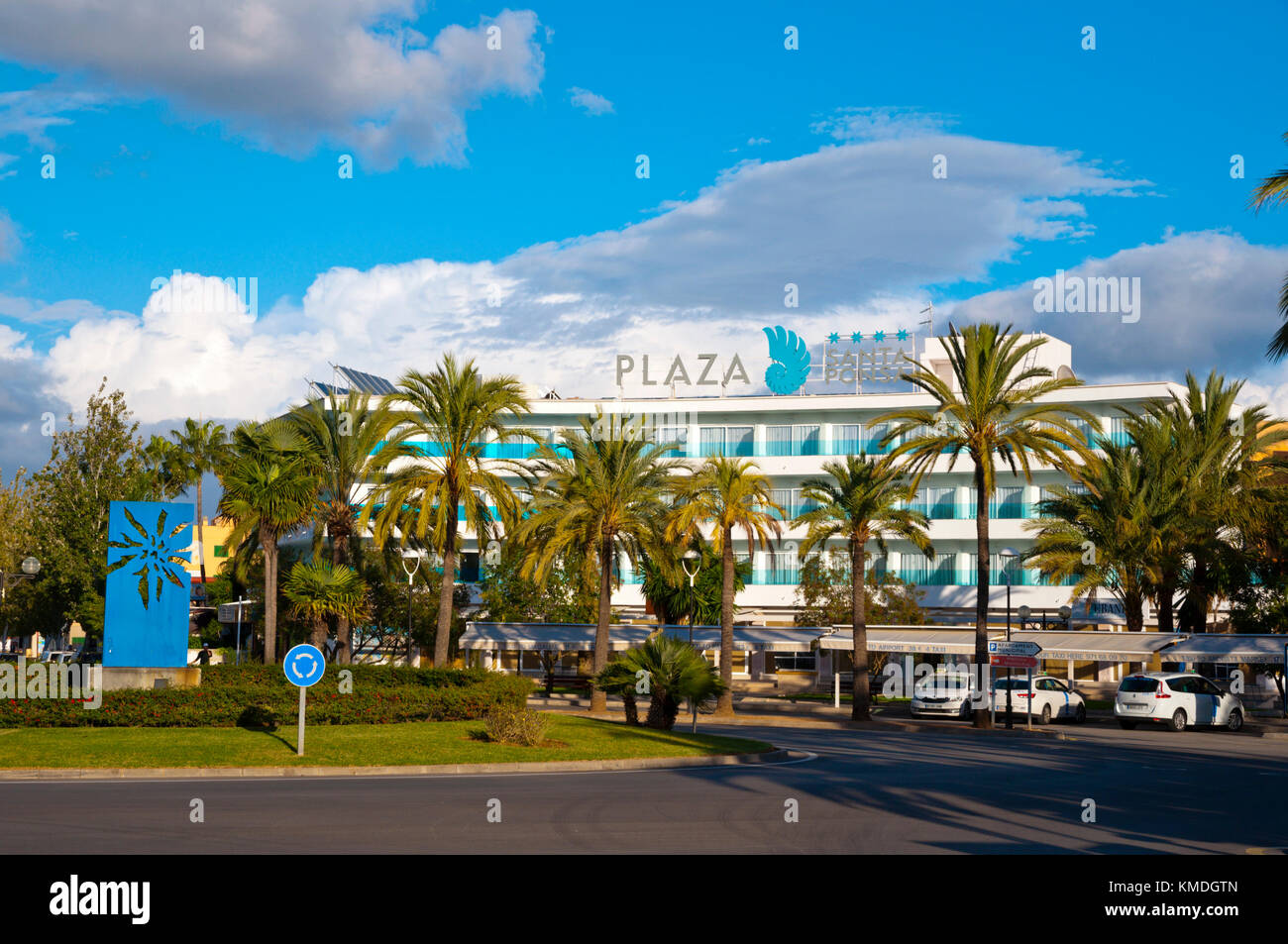 Plaza Santa Ponca, Plaza Santa Ponsa, Santa Ponsa, Mallorca, Islas Baleares, España Foto de stock