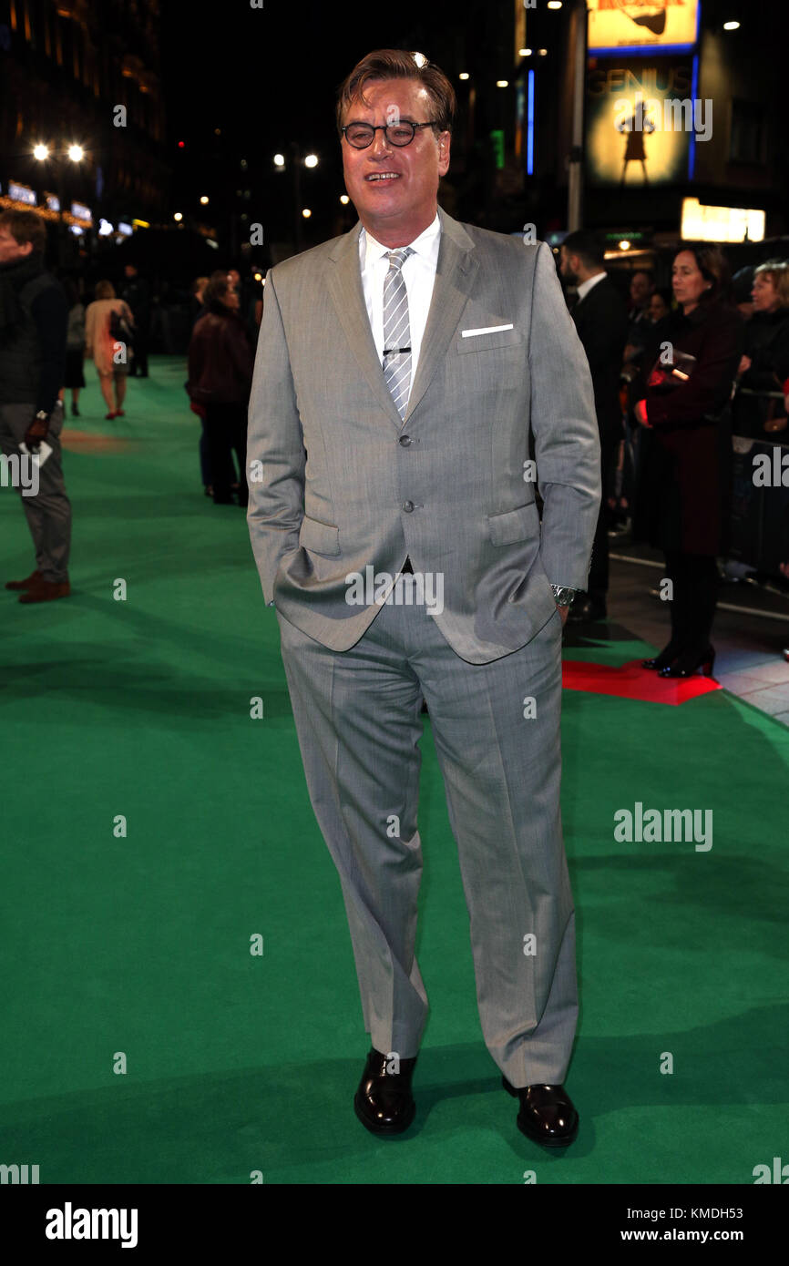 Director Aaron Sorkin asistieron al estreno británico de Molly's Game, en Vue West End, Leicester Square, Londres. Asociación de la prensa de la foto. Imagen Fecha: Miércoles, 6 de diciembre de 2017. Crédito de la foto debe leer: Jonathan Brady PA/cable Foto de stock