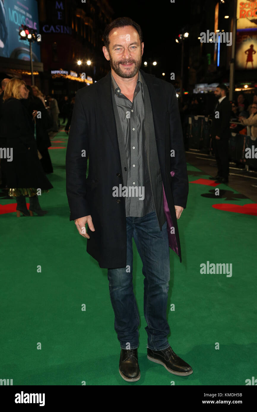 Jason Isaacs asistieron al estreno británico de Molly's Game, en Vue West End, Leicester Square, Londres. Asociación de la prensa de la foto. Imagen Fecha: Miércoles, 6 de diciembre de 2017. Crédito de la foto debe leer: Jonathan Brady PA/cable Foto de stock