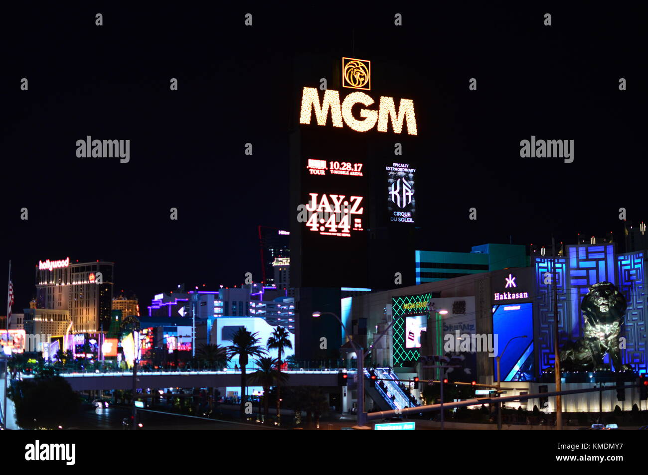 New York New York hotel casino, con falsos estatua de la libertad. Gran casino en el famoso Strip de Las Vegas, Nevada, Estados Unidos de América. Foto de stock