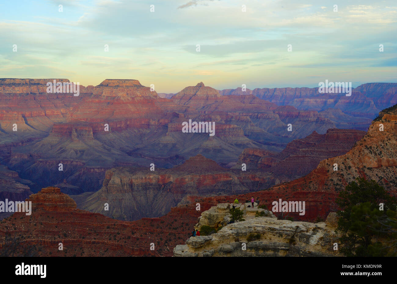 Una vista del Gran Cañón, Arizona, EE.UU. uno de la maravilla del mundo. Foto de stock