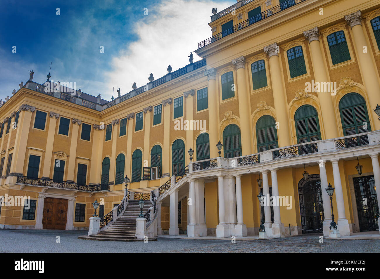 El palacio de Schonbrunn Viena en Austria, Europa. Foto de stock