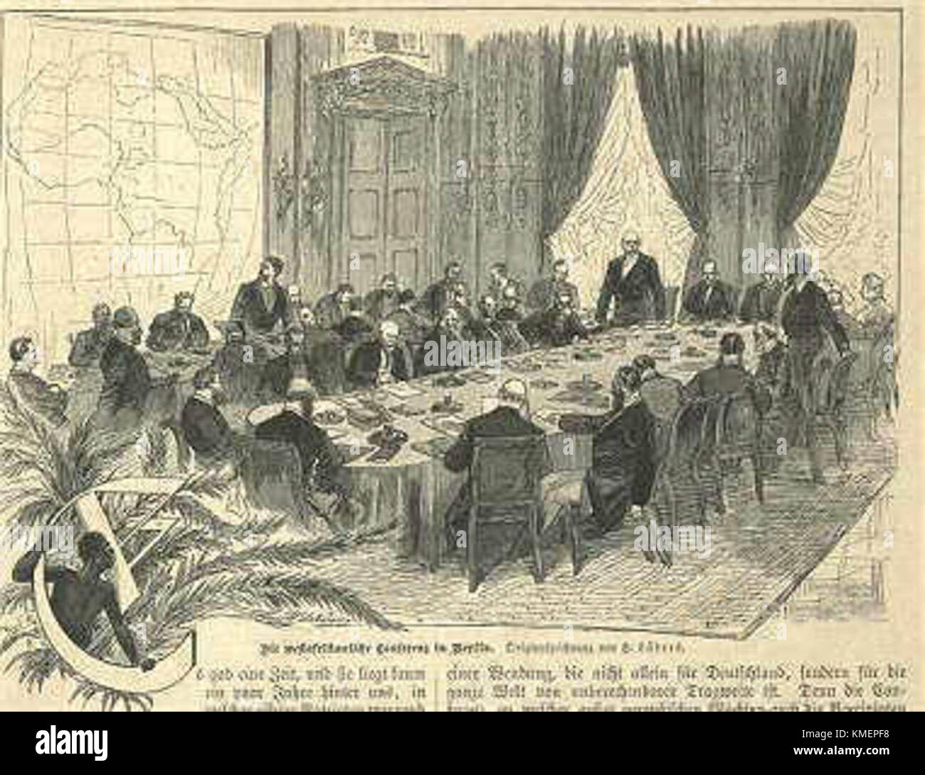 La Conferencia de Berlín (1884) dirigida por Otto von Bismarck que