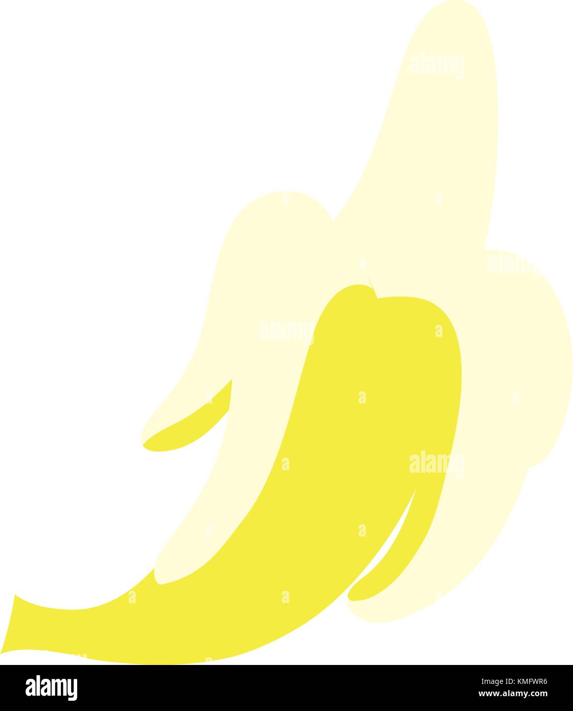 Full color deliciosos y frescos frutos de banano nutrición Ilustración del Vector