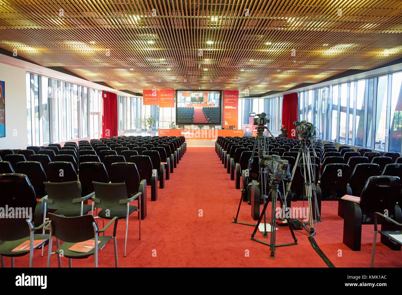 Salón de conferencias, País Vasco, España Foto de stock