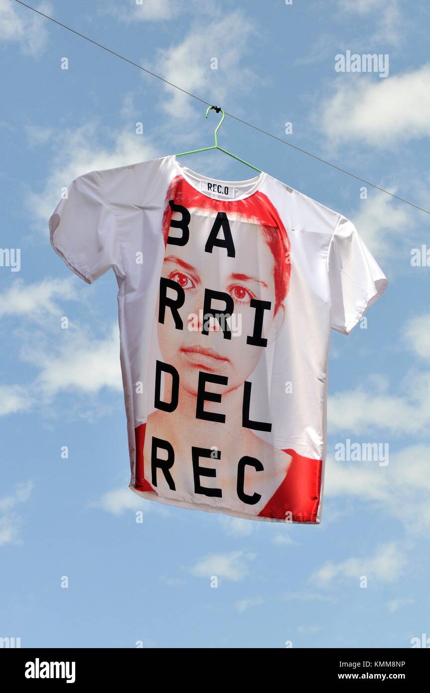 T-shirt. Rec.0 almacena Experimental festival, Igualada, provincia de Barcelona, Cataluña, España Foto de stock