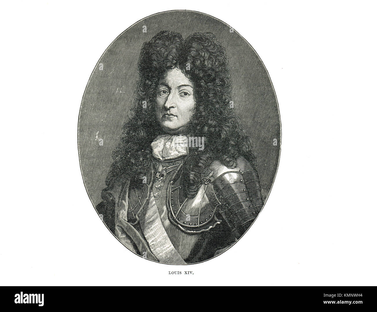 Luis XIV de Francia, el Rey Sol (1638-1715), reinó 1643-1715 Foto de stock
