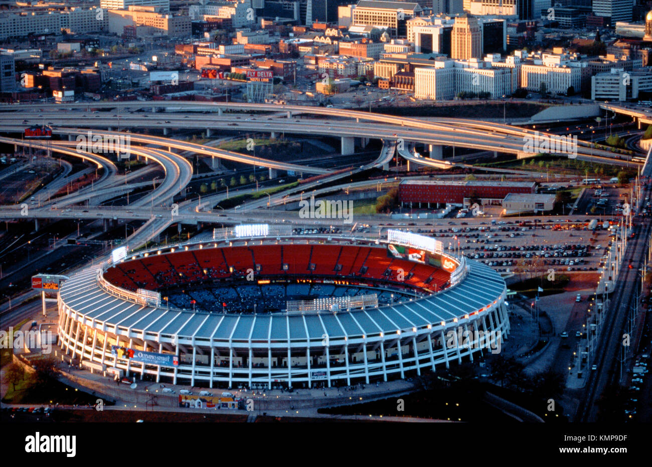 Atlanta-Fulton County Stadium. Atlanta. Ee.Uu. Foto de stock