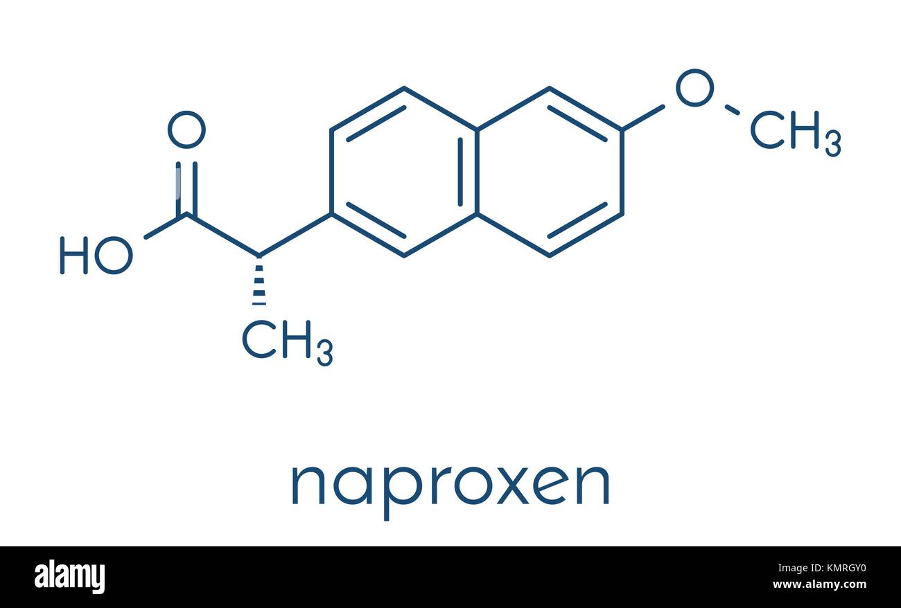 Naproxeno estructura quimica Imágenes vectoriales de stock Alamy