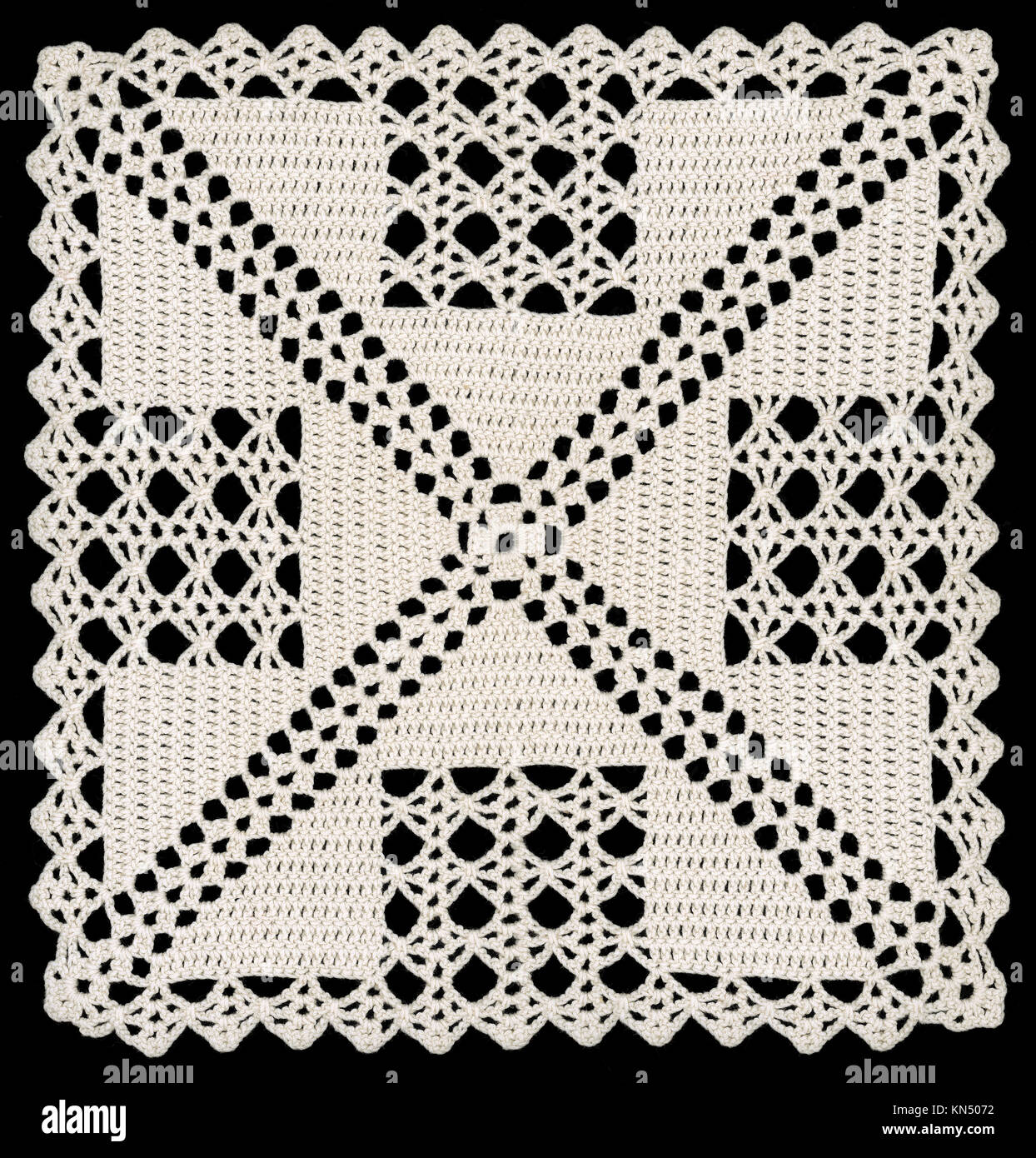 Retro bordados encajes de recorte knoted patrón Fotografía de stock - Alamy