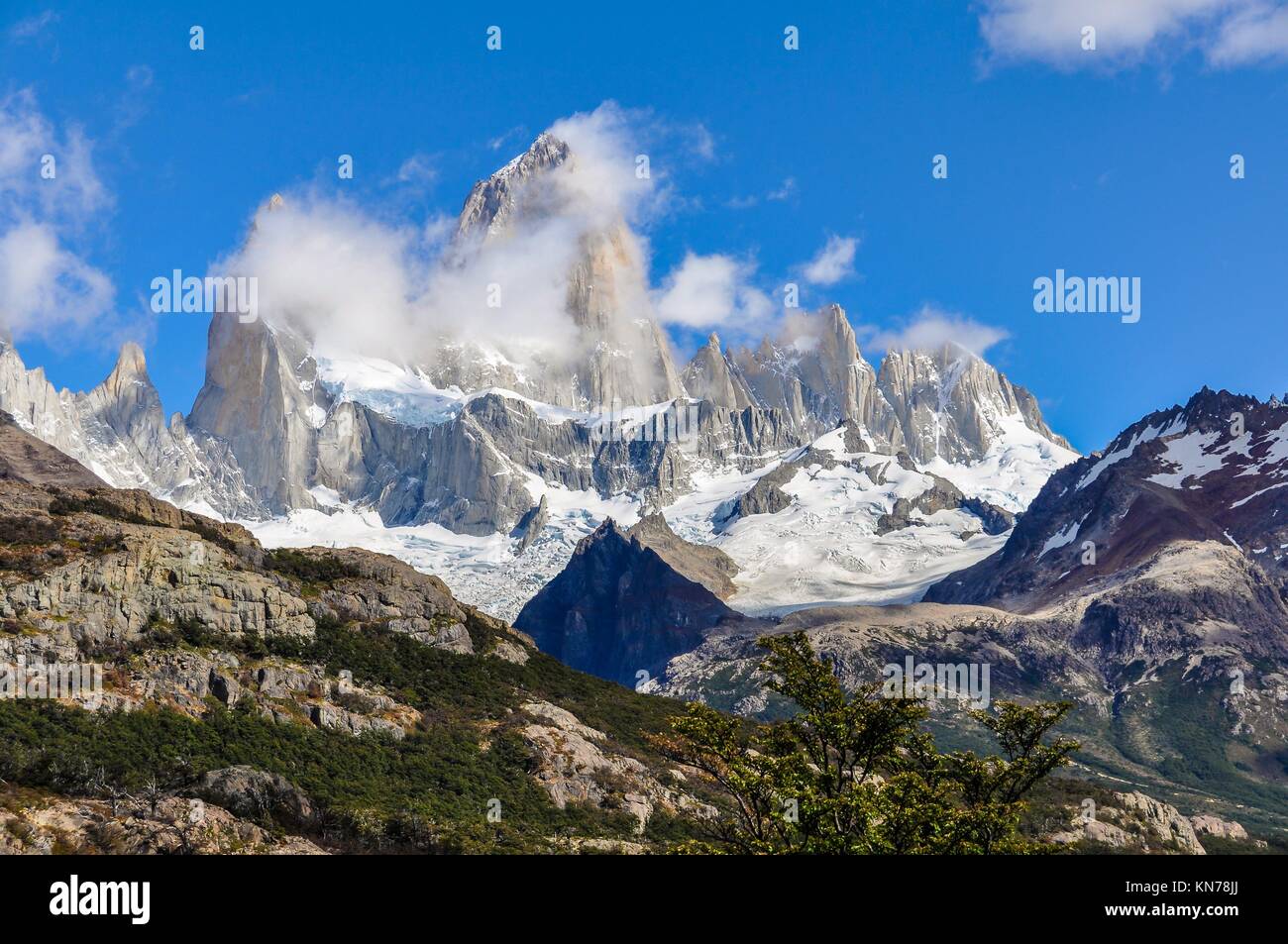 Paseo de Fitz Roy, El Chalten, Patagonia, Argentina. Foto de stock