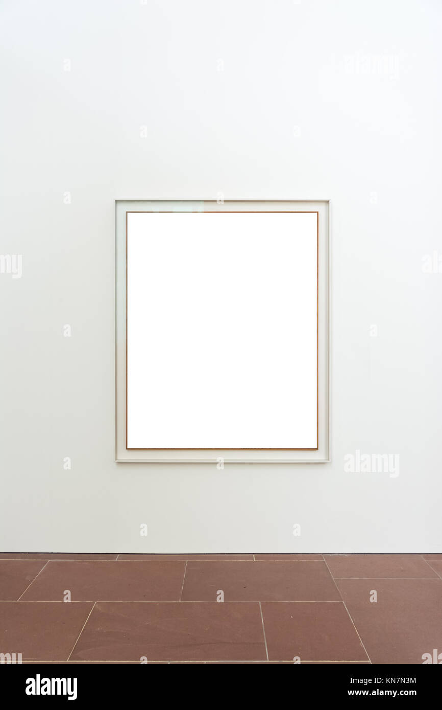 Museo De Arte En Blanco Aislado Bastidor Pintura Decoraciones De