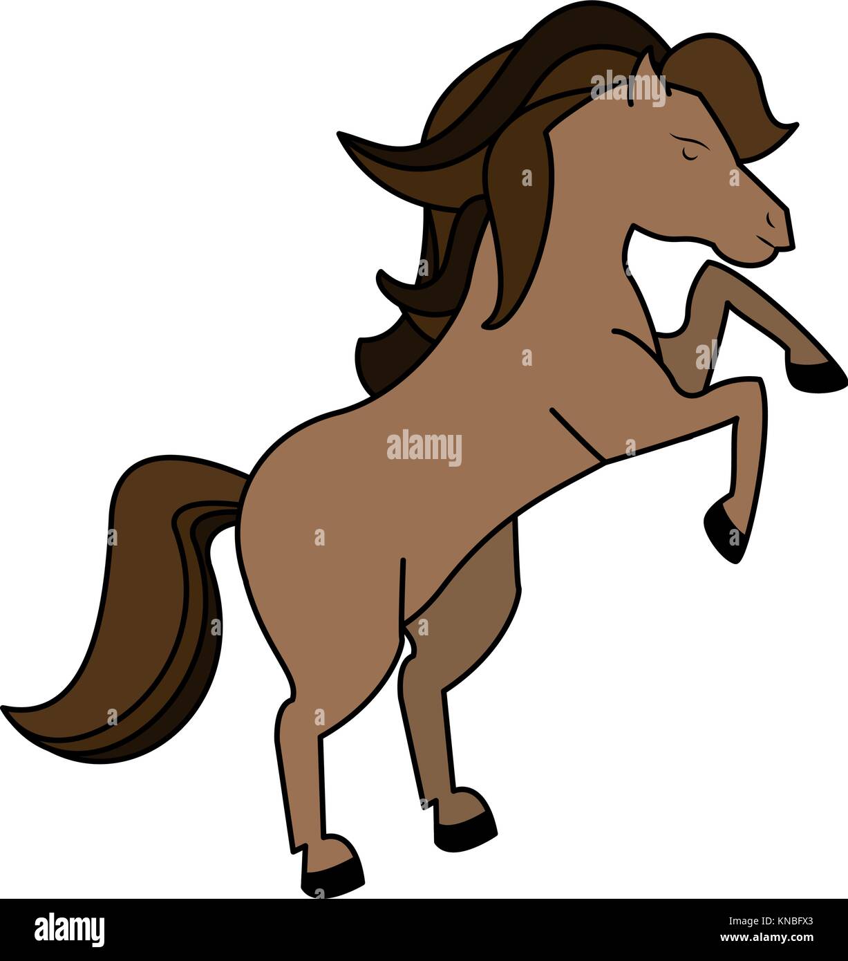 Cute Dibujos Animados De Caballos Imagen Vector De Stock Alamy