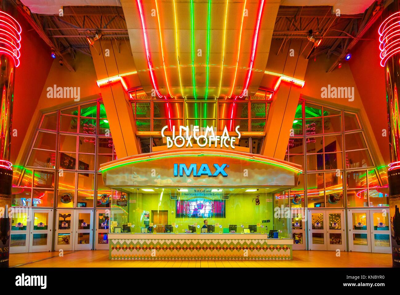 El Dolphin Mall, el IMAX. Miami. Fotografía de stock - Alamy