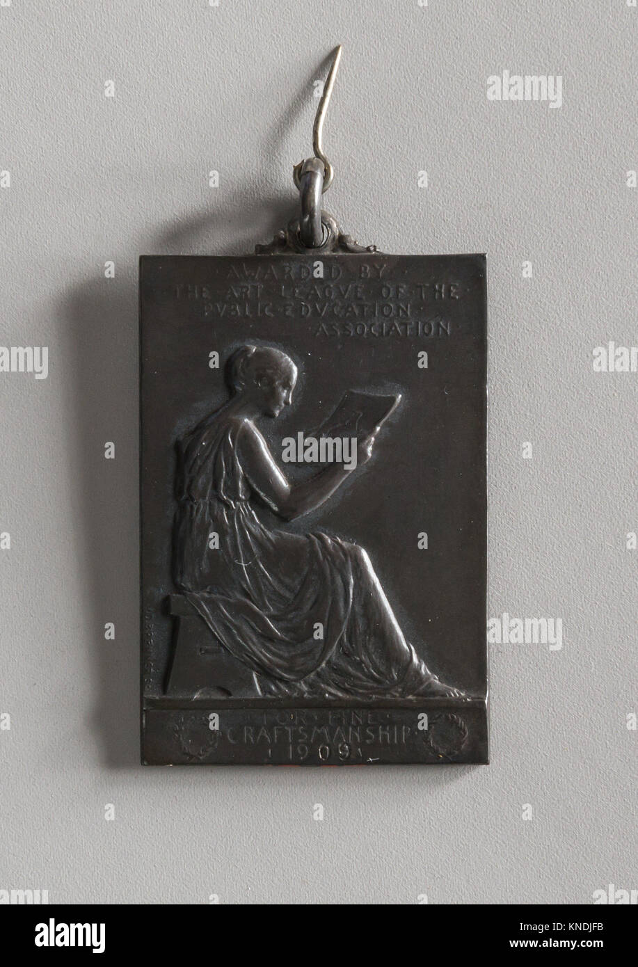 La Liga de Arte de la Asociación de la educación pública. Artista: Victor David Brenner (American (nacido en Kaunas, Lituania), Nueva York, 1871-1924); Fecha: 1909; Foto de stock