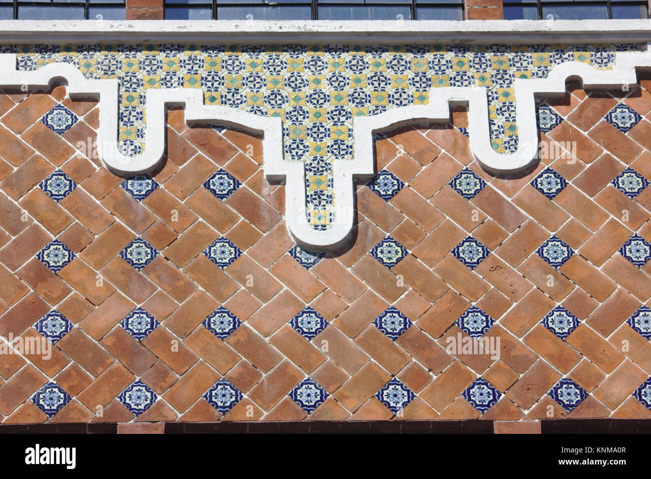 Fachada con azulejos, Puebla, México Fotografía de stock - Alamy