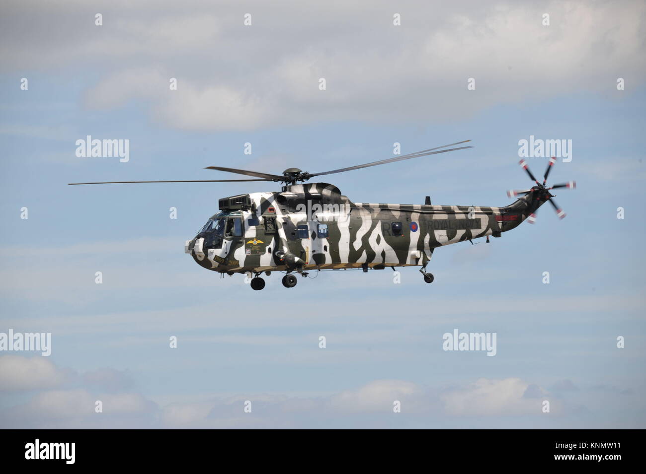 Westland Sea King HC4 helicóptero en camuflaje ártico Foto de stock