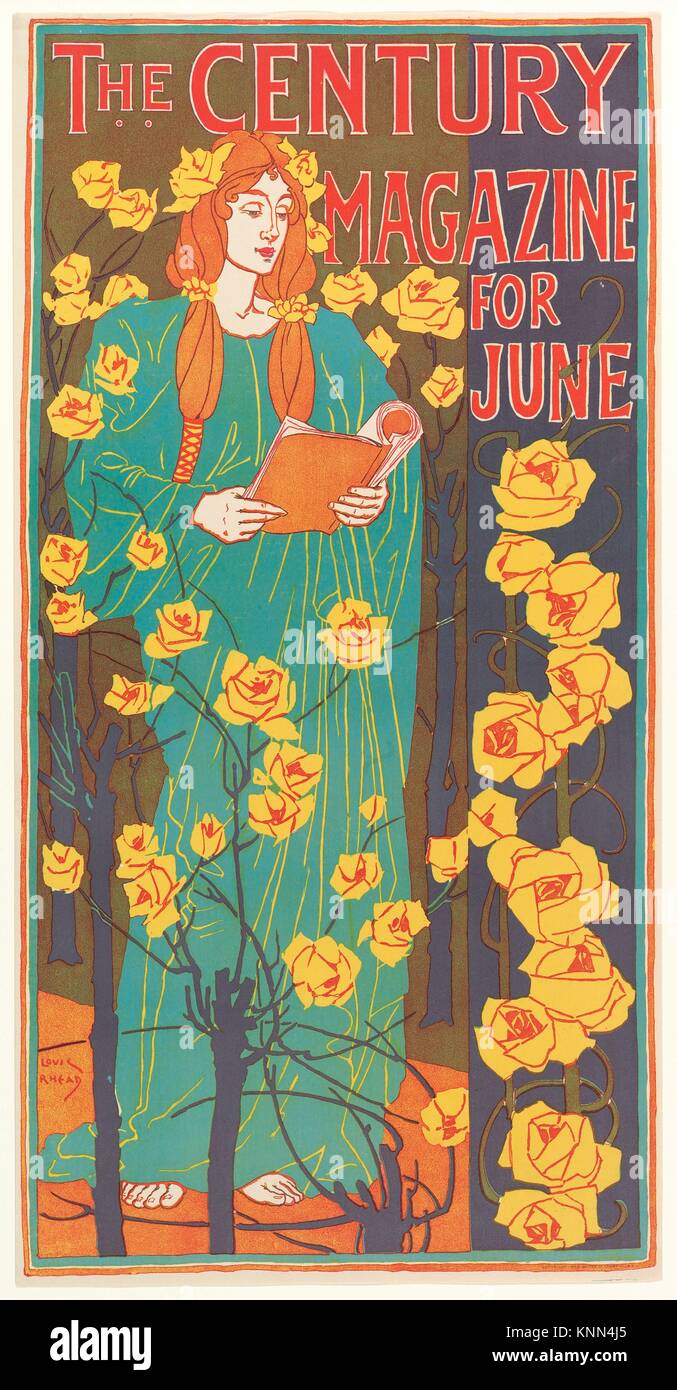 El siglo Revista: Junio. Artista: Louis John Rhead (Americano, nacido en Inglaterra, 1857-1926); impresora: G.H. Buek & Company; Publisher: El siglo Foto de stock