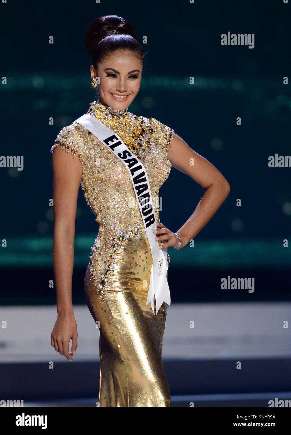 MIAMI, FL 21 de enero Miss El Salvador Patricia Murillo compite en