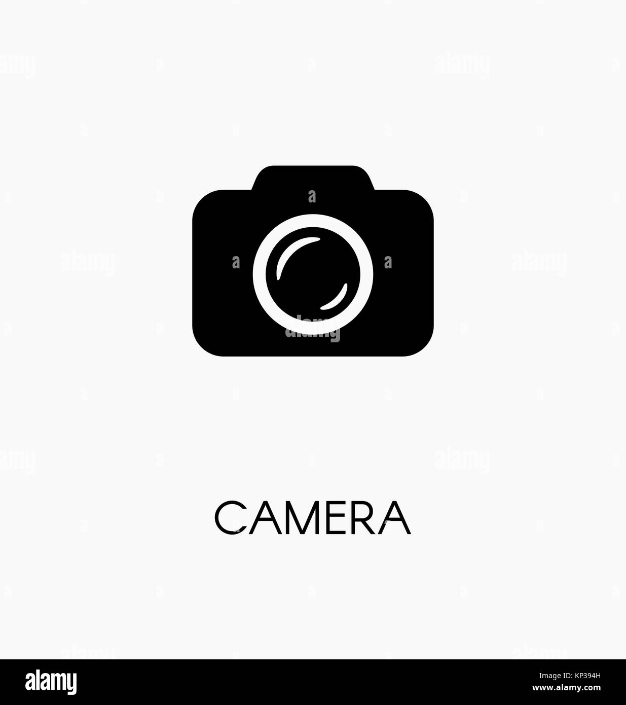 Cámara / photocamera icono plano simple ilustración vectorial. Ilustración del Vector