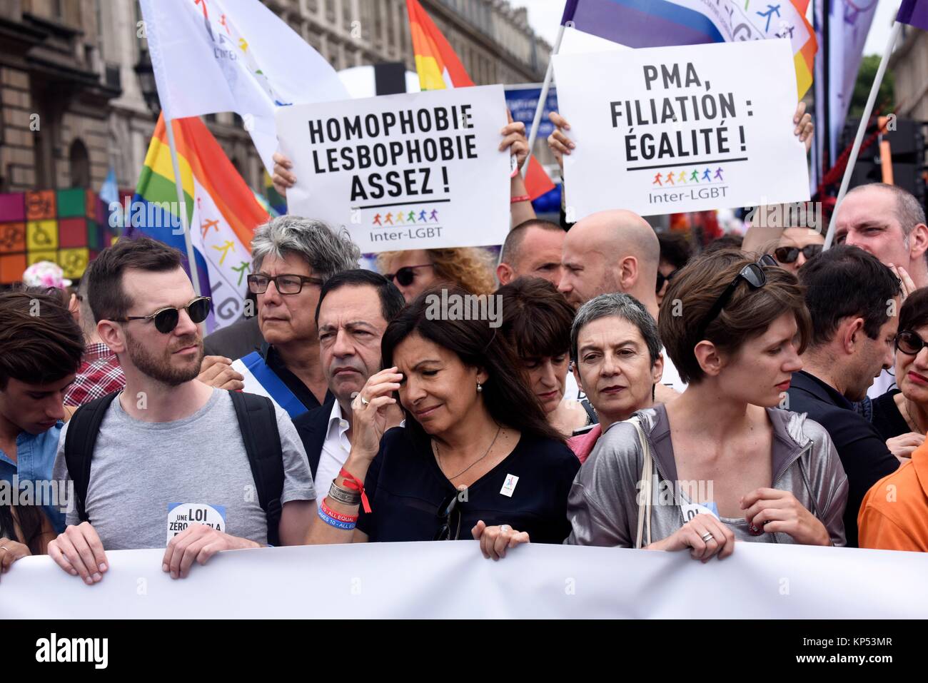 París Gay Pride 2017, 24 de junio, Francia. Foto de stock
