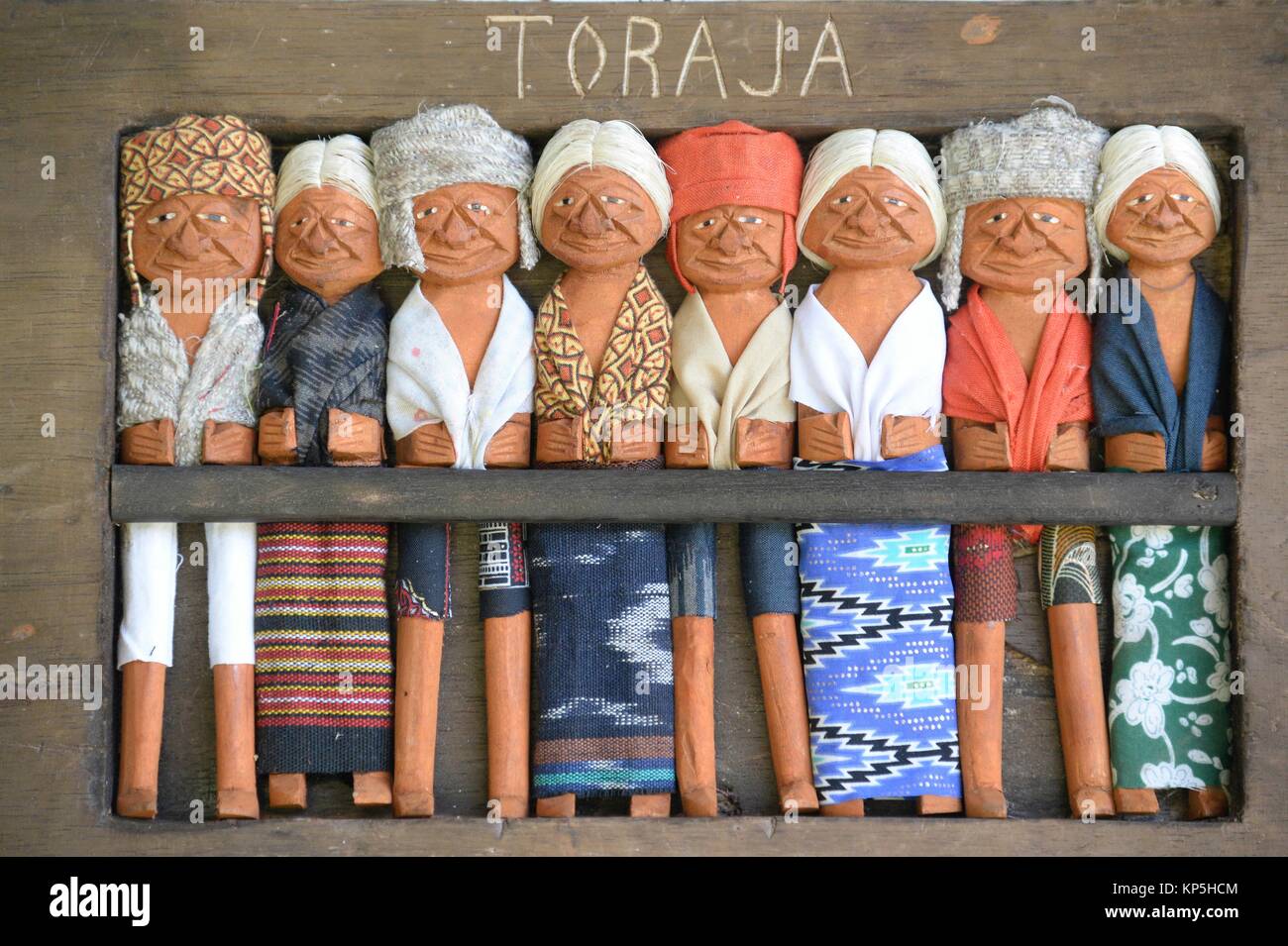 Tau tau efigie hecha en semejanza a la persona muerta,Tana Toraja,Sulawesi,Indonesia. Foto de stock