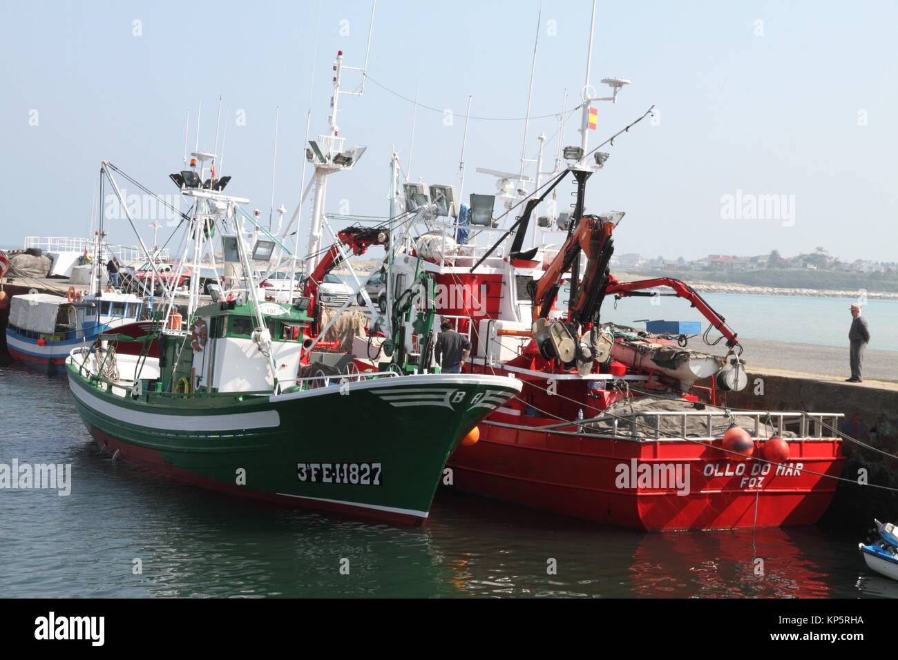 Puerto pesquero de Foz Lugo, Galicia, España Fotografía de stock - Alamy