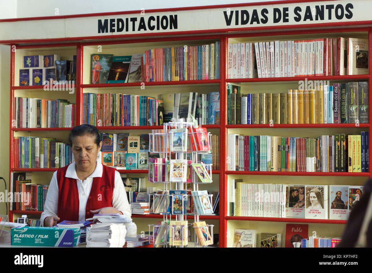 Librería. Puebla de Zaragoza, Estado de Puebla, México, América Foto de stock