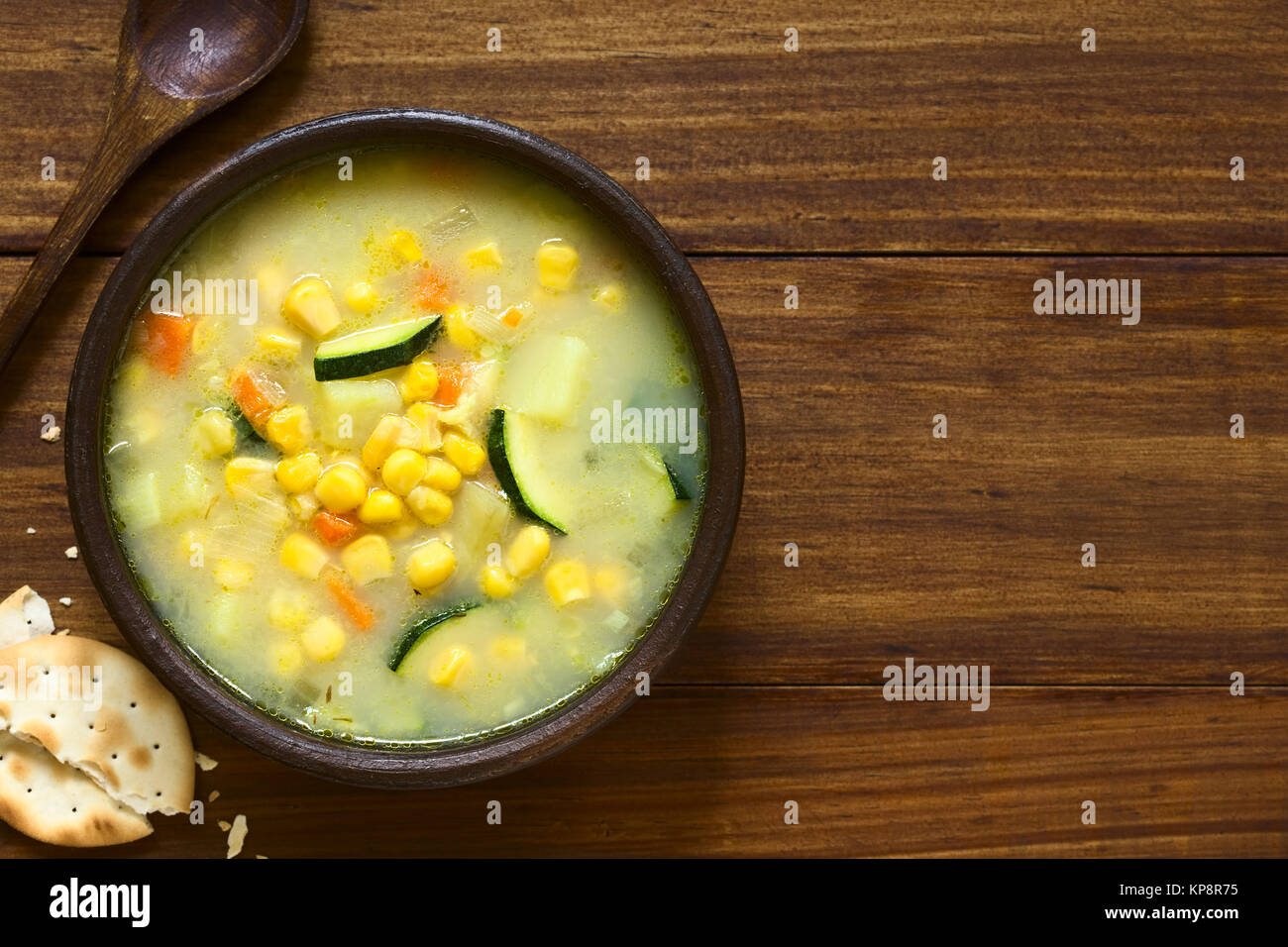 Sopa de maíz Foto de stock