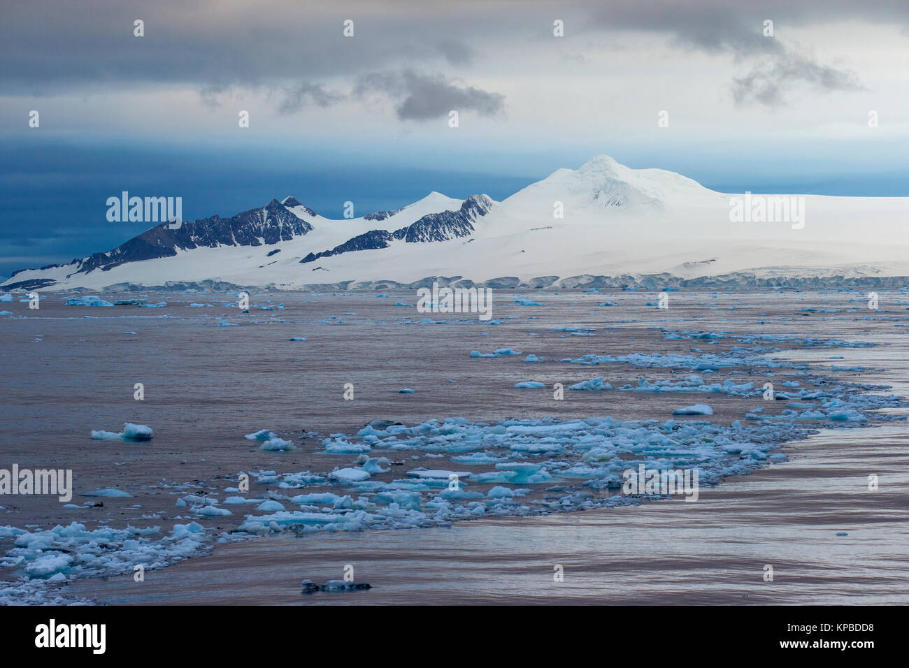 Península Antártica. Foto de stock