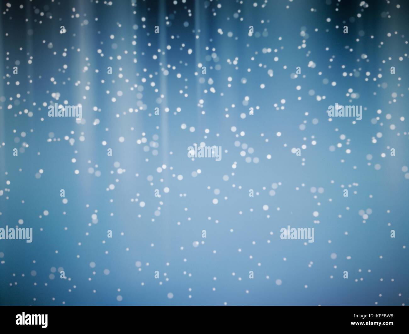 Bokeh De Fondo Desenfocado Azul Luz Con Rayos De Luz Blanca Brilla Desde Arriba Conceptos De Fondo De Invierno Navidad El Agua La Tierra El Mar Y El Oceano Fotografia De Stock