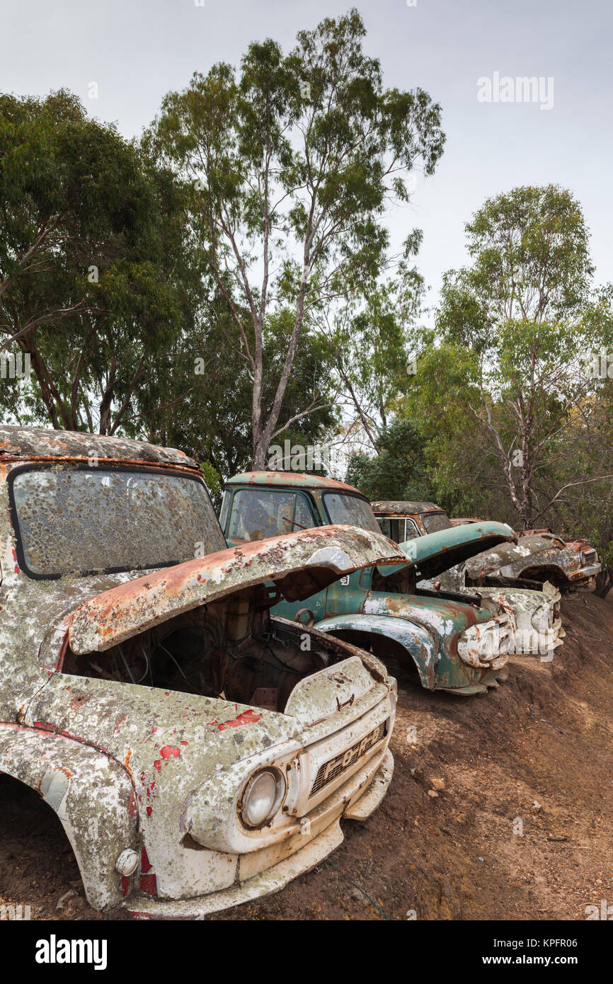Sudoeste de Australia, Boyup Brook, los viejos camiones Foto de stock
