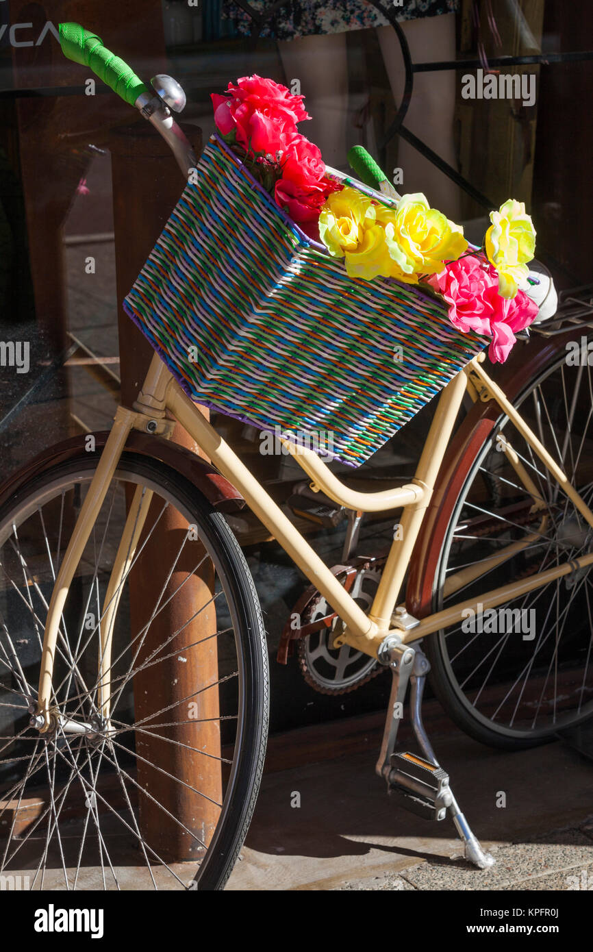 Australia, Freemantle, High Street, bicicleta detalle Foto de stock