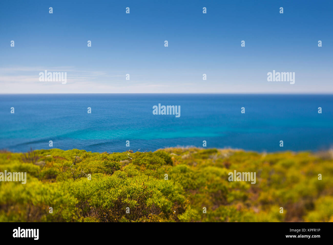Al Suroeste de Australia, Cabo Naturaliste, paisaje, defocussed Foto de stock