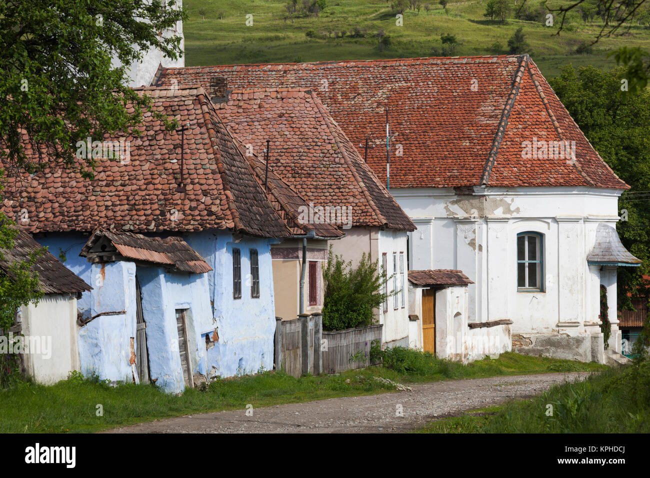 Rumania, Transylvania Cadaciu Mare, Tradicional pueblo rumano detalles Foto de stock