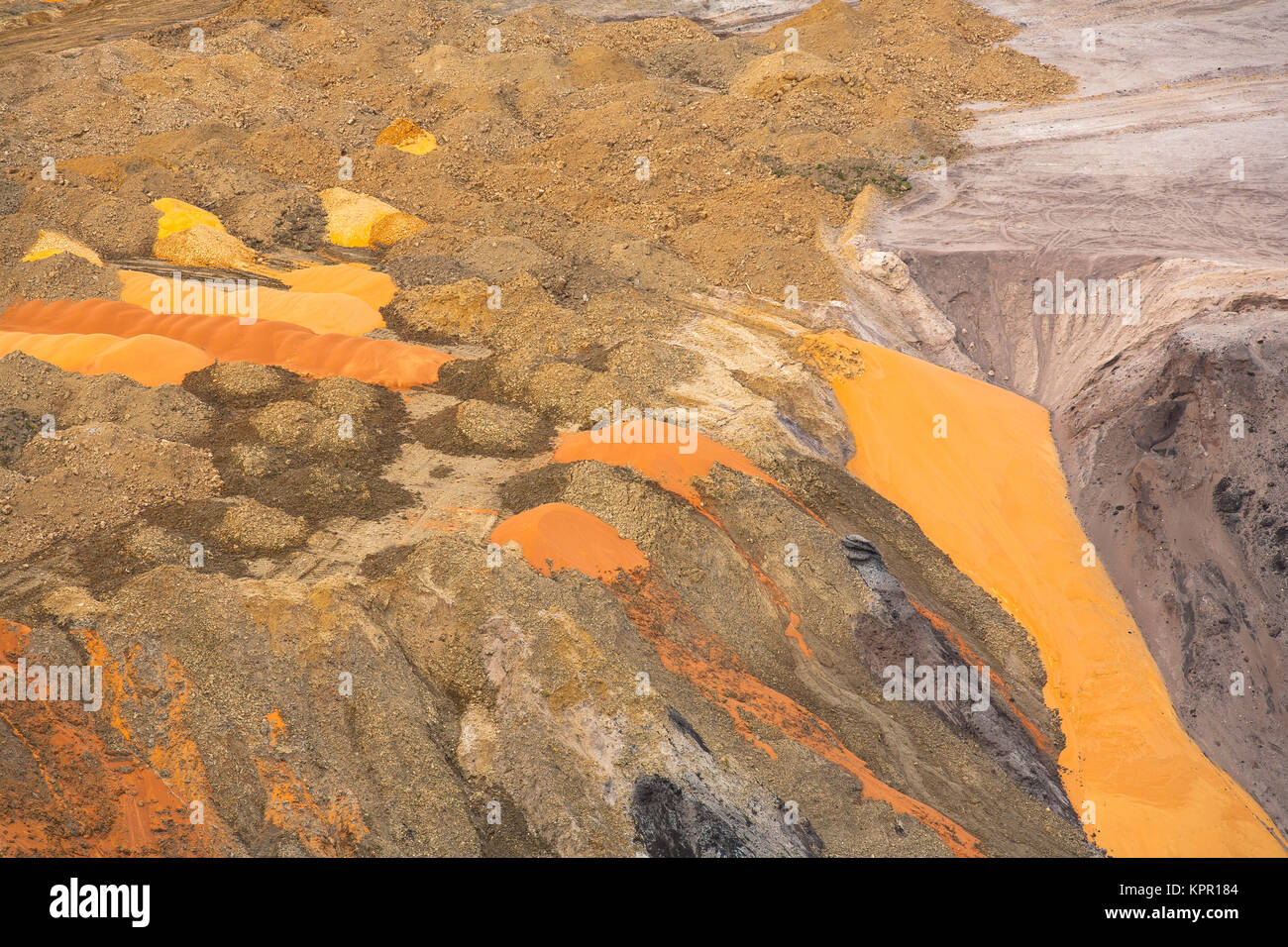 En Europa, Alemania, de lignito a cielo abierto minería Juechen Grazweiler cerca. Europa, Deutschland, bei Juechen Braunkohletagebau Garzweiler. Foto de stock