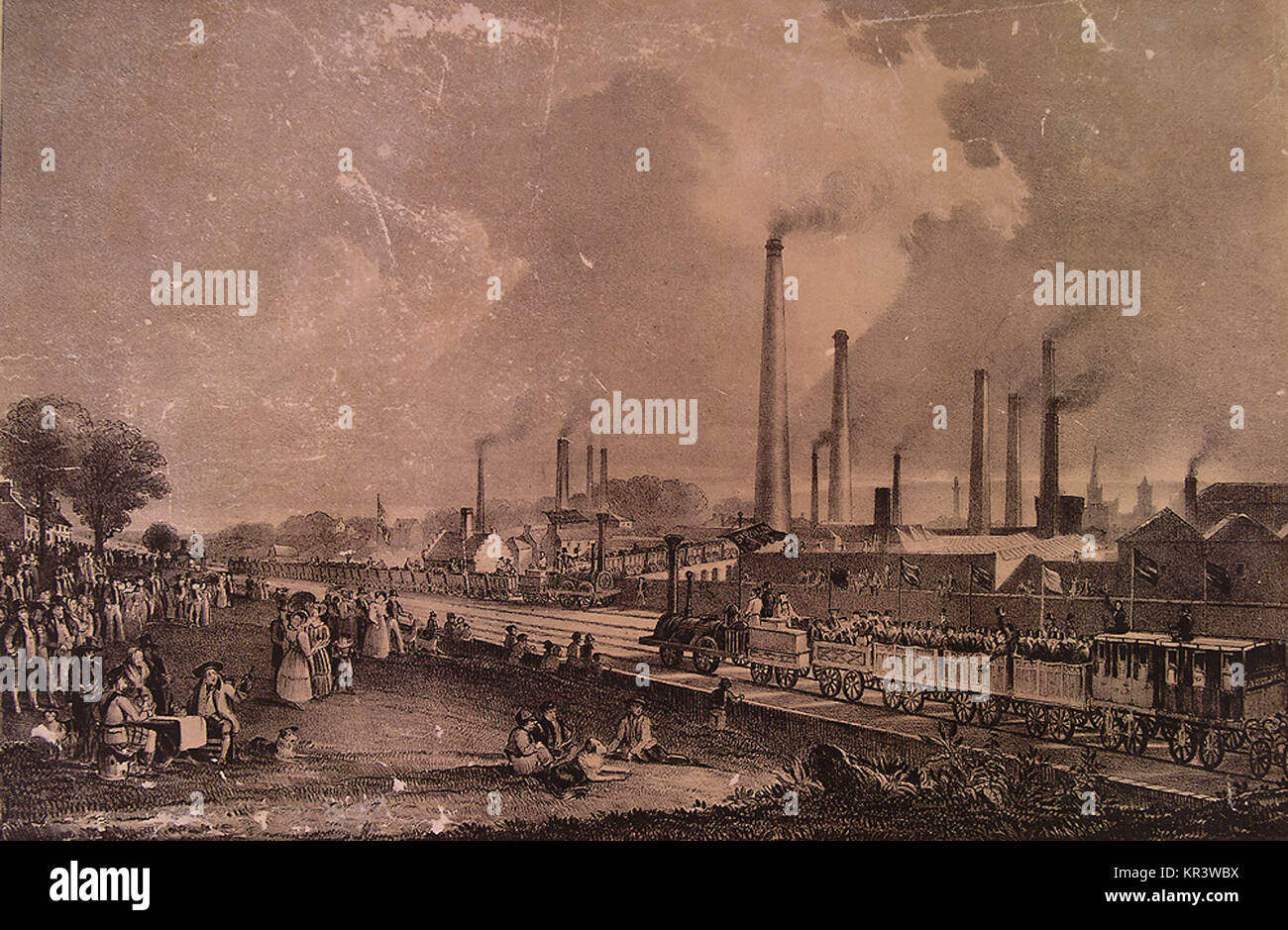 Los niveles de contaminación del aire aumentó durante la Revolución Industrial, desencadenando la primera legislación ambiental moderna para ser aprobado a mediados del siglo XIX. Foto de stock