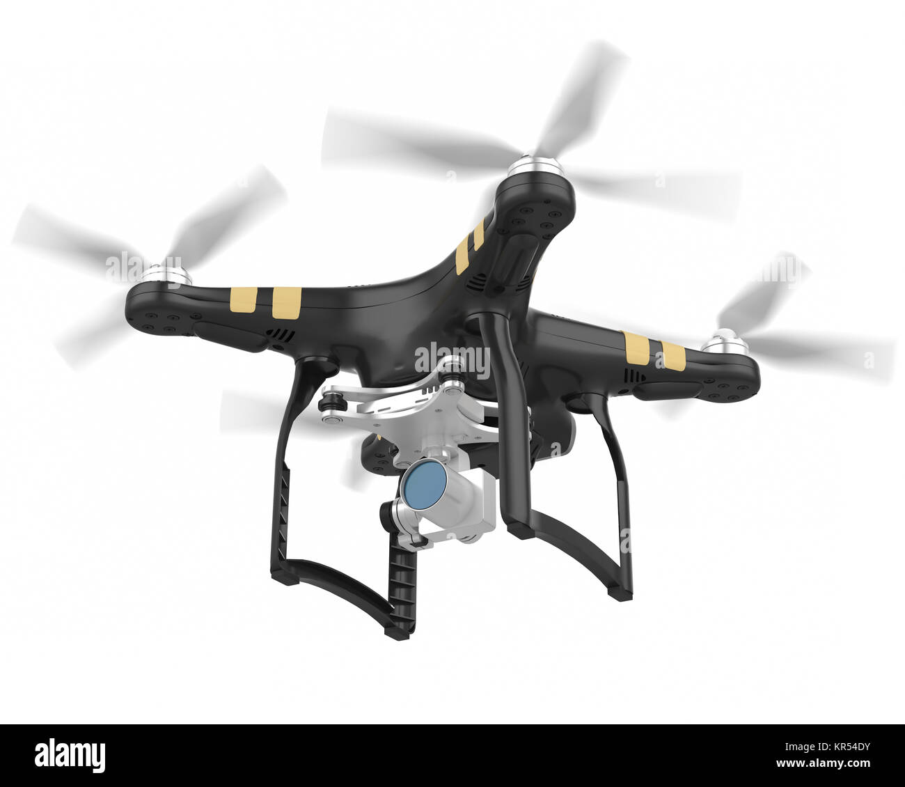 Drone con cámara aislada Foto de stock