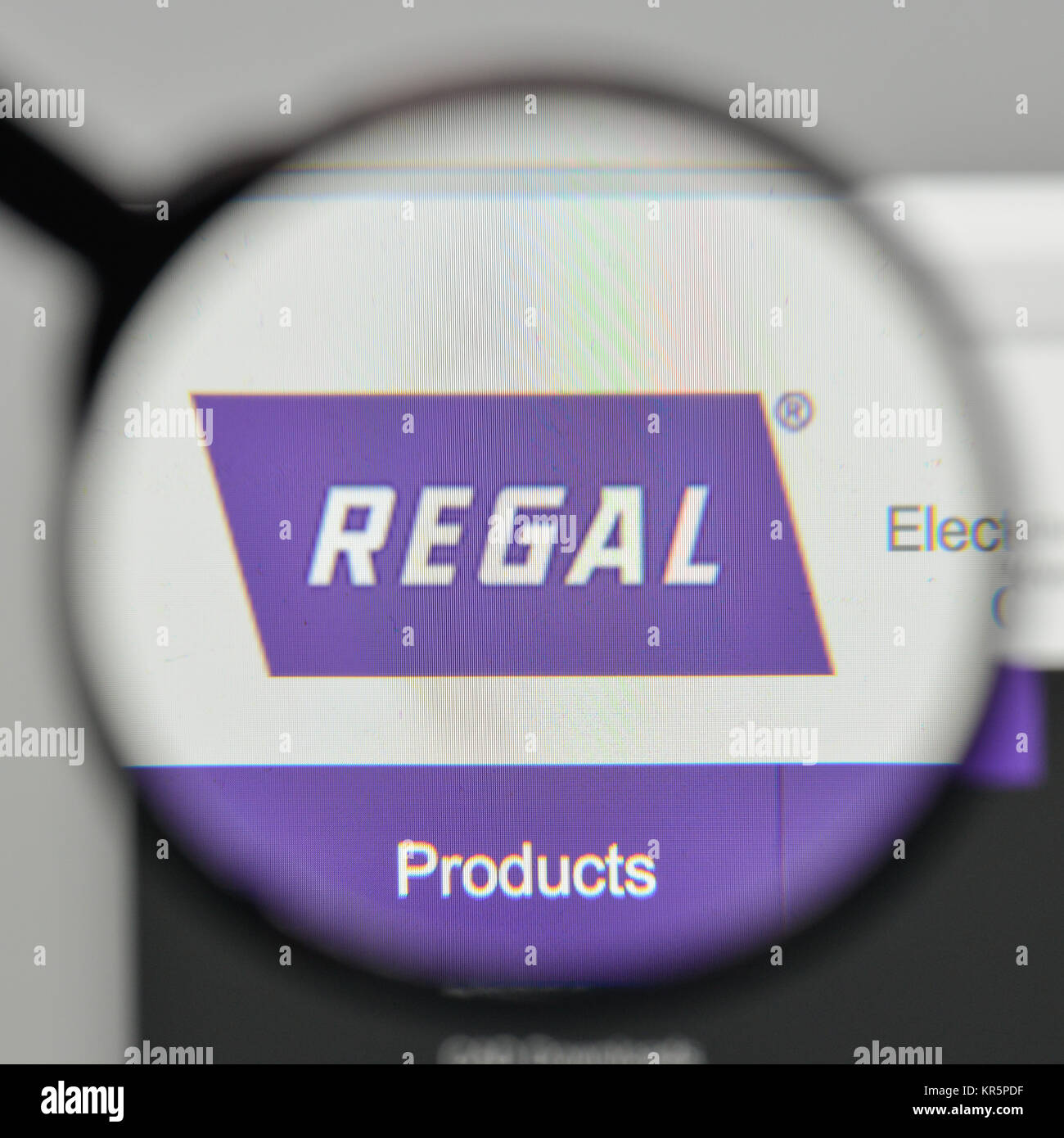 Milán, Italia - 1 de noviembre de 2017: Regal Beloit logotipo en la página  de inicio de nuestro sitio web Fotografía de stock - Alamy