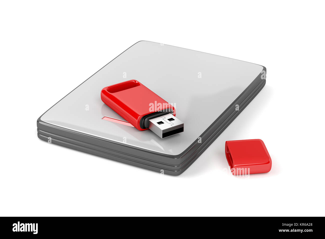 Memoria USB y disco Fotografía de - Alamy