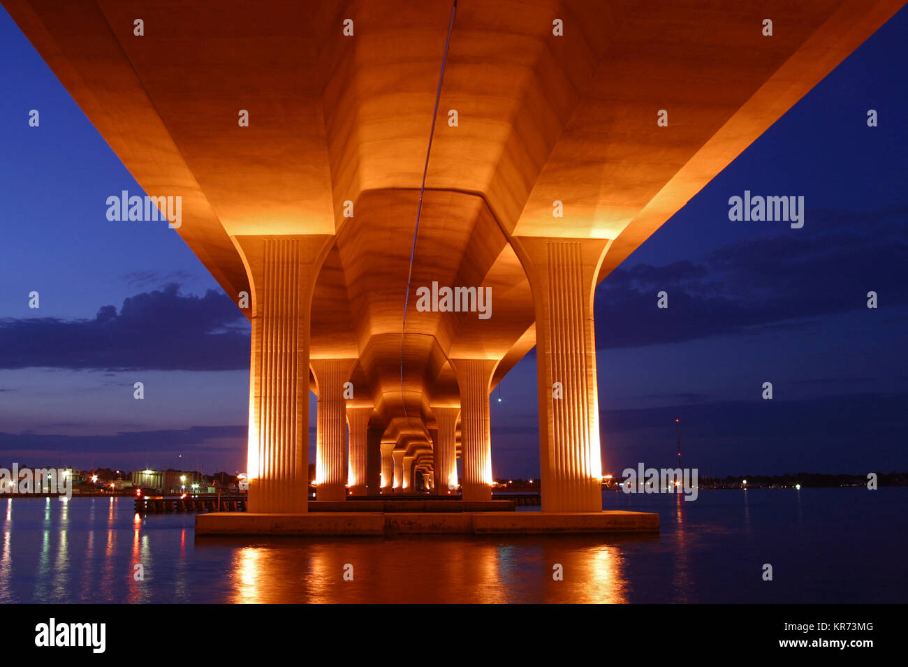 Roosevelt Bridge, Stuart, FL, EE.UU. Foto de stock