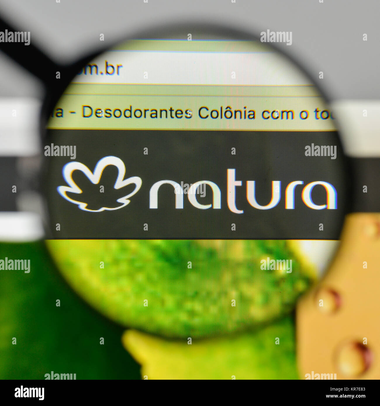Milán, Italia - 1 de noviembre de 2017: Natura Cosmeticos SA logotipo en la  página de inicio de nuestro sitio web Fotografía de stock - Alamy