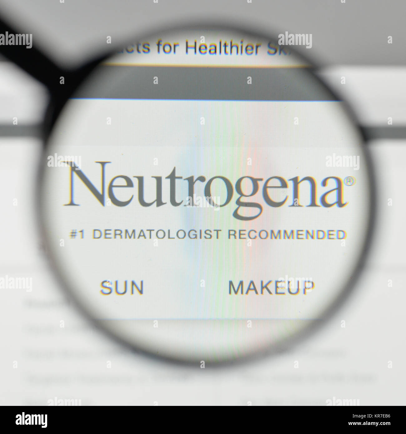 Milán, Italia - 1 de noviembre de 2017: Neutrogena logotipo en la página de  inicio de nuestro sitio web Fotografía de stock - Alamy