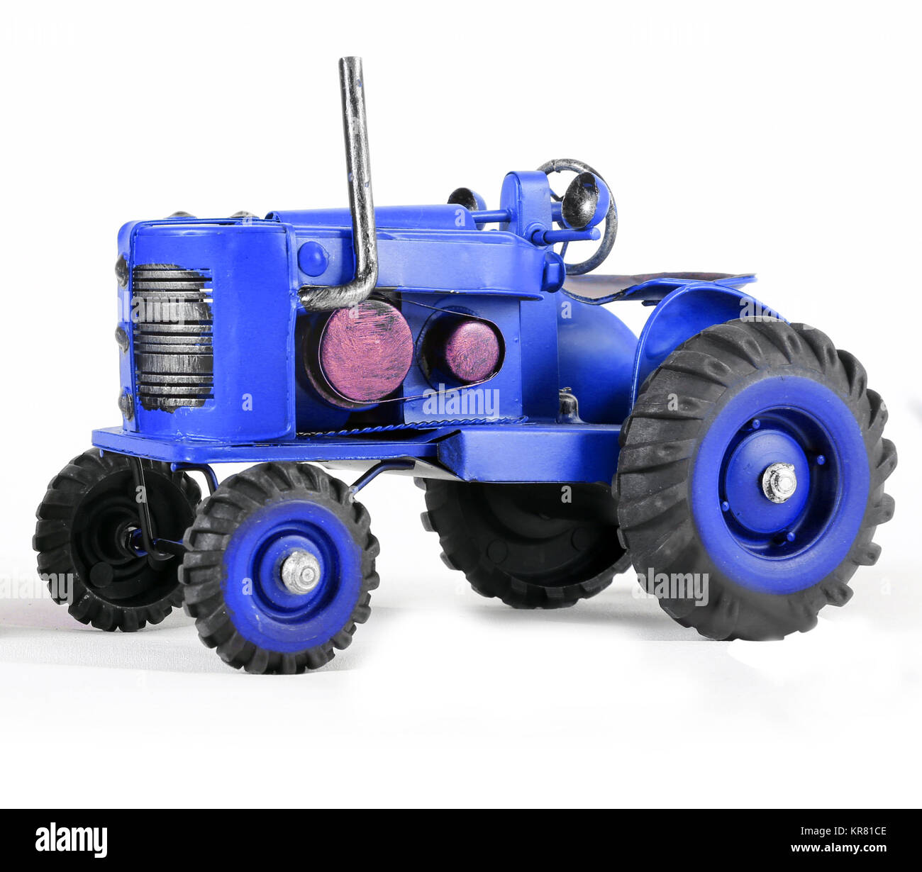 tractor azul niños
