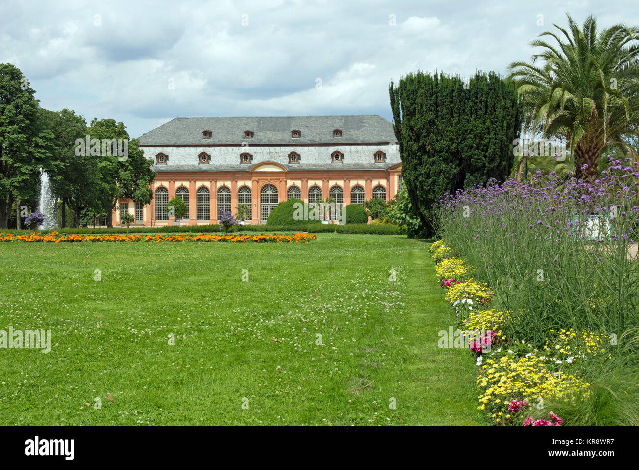 Orangerie orangerie jardín en Darmstadt (Hessen, Alemania) Foto de stock