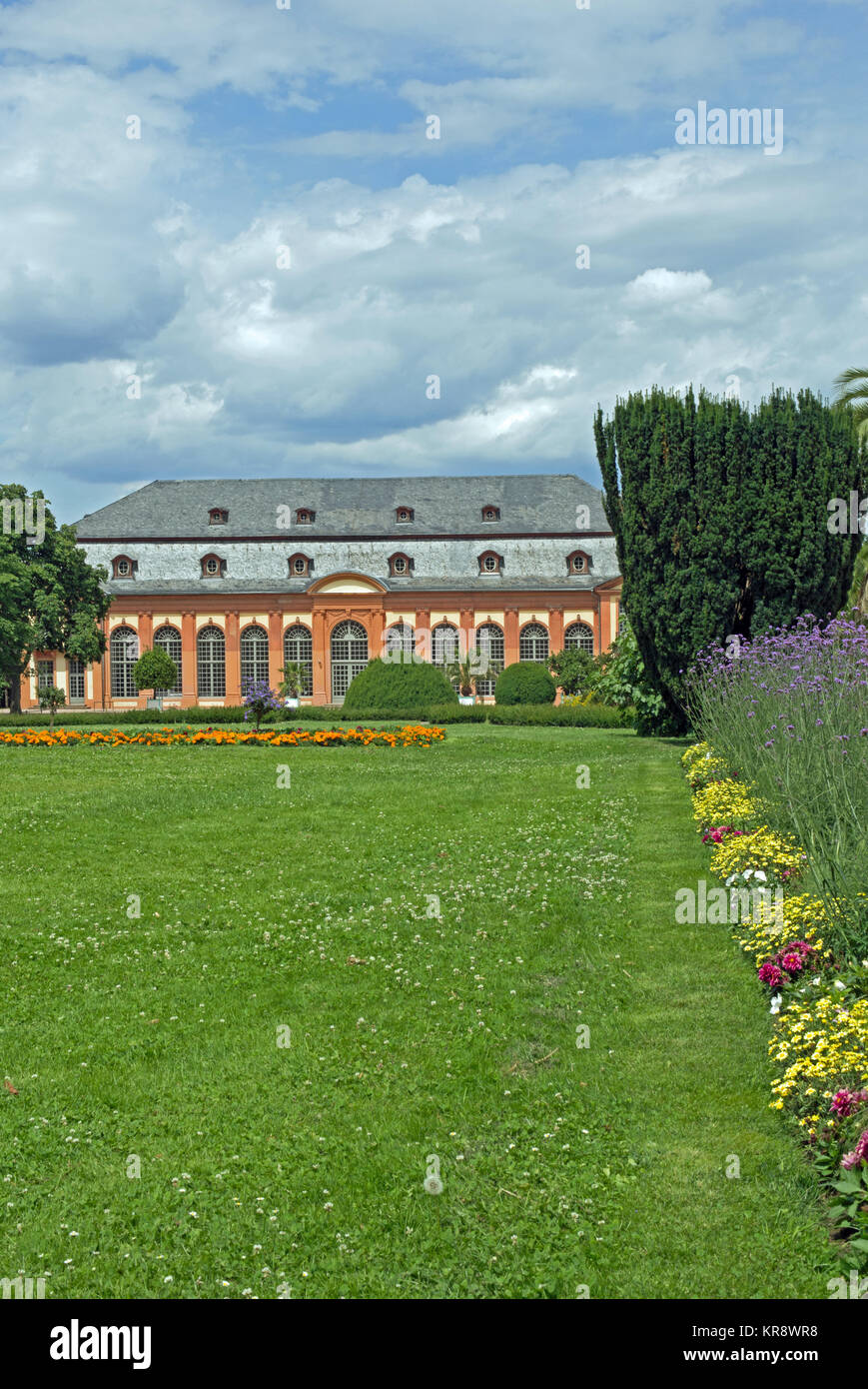 Orangerie orangerie jardín en Darmstadt (Hessen, Alemania) Foto de stock