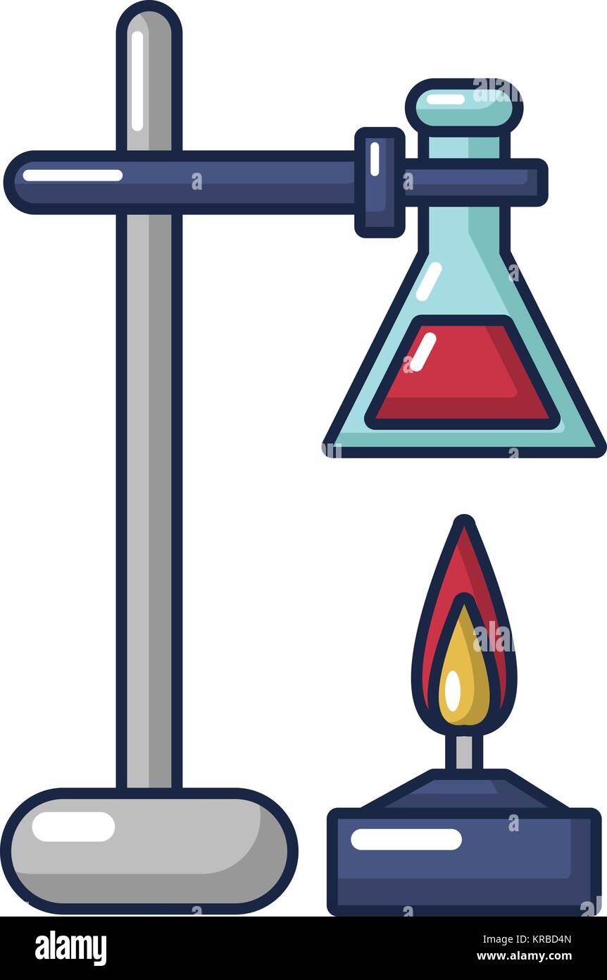 Icono de proceso químico, estilo de dibujos animados Imagen Vector de stock  - Alamy