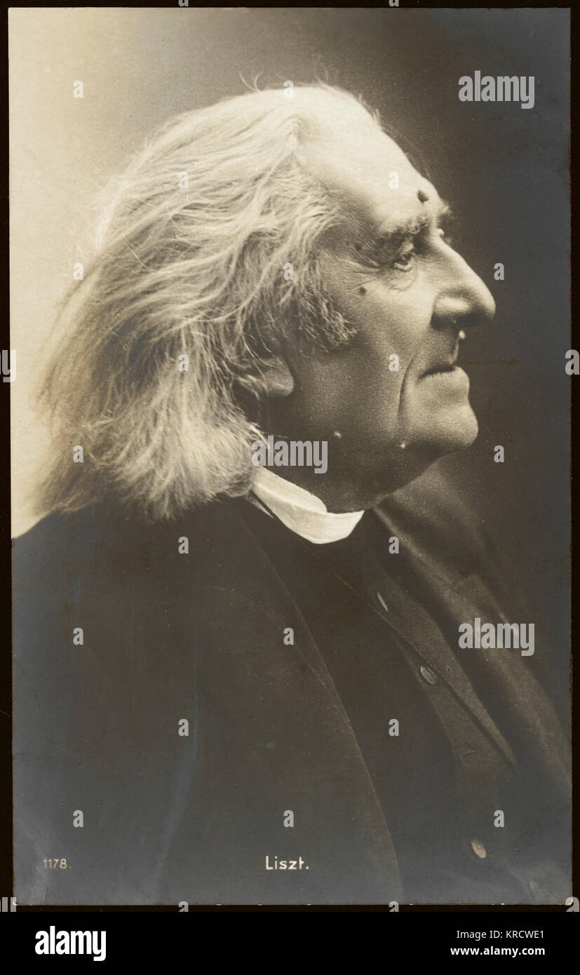 Franz Liszt Foto de stock